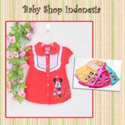 large PK131 Kemeja Anak Minnie Mouse 65 Merah copy